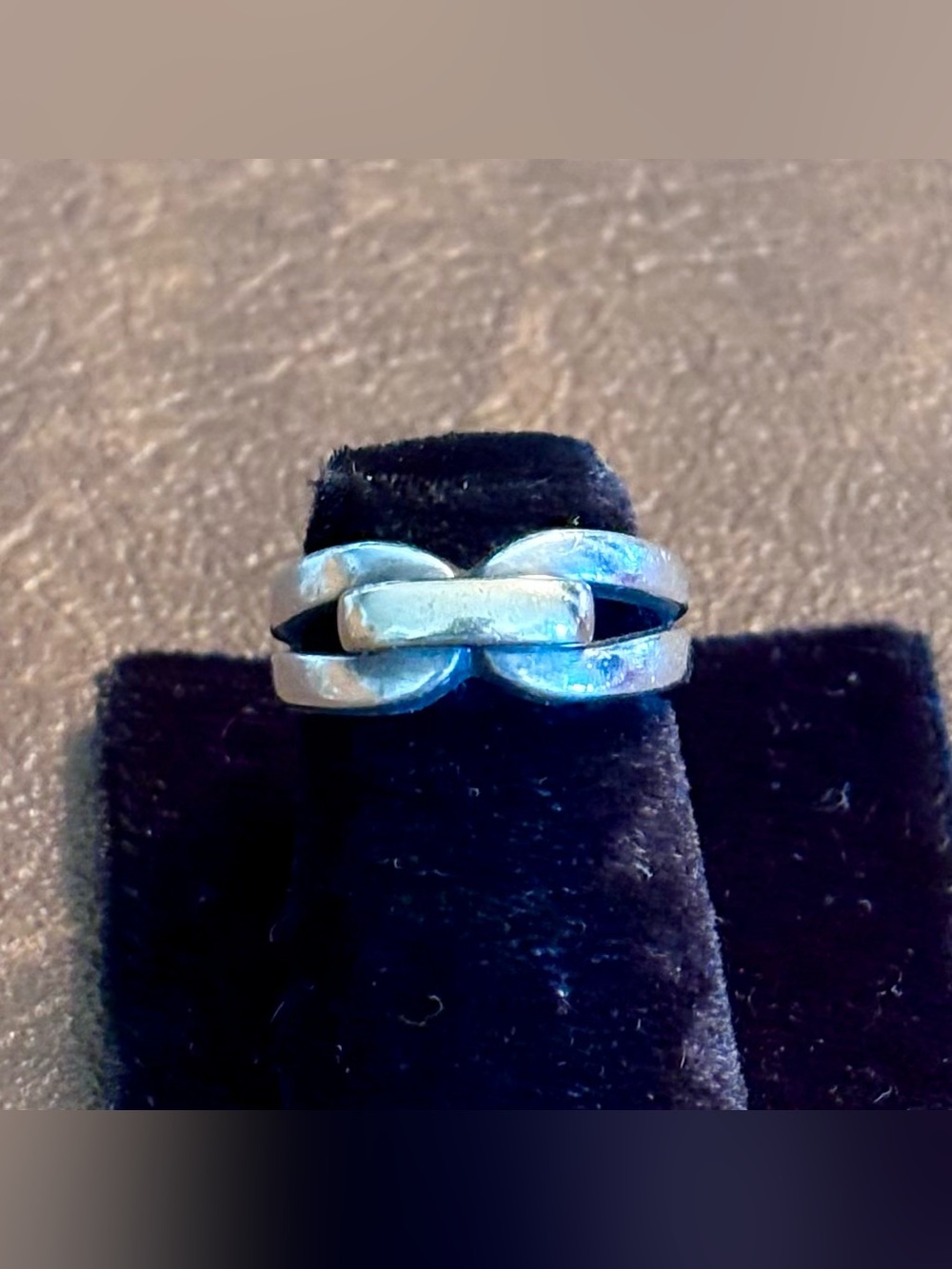 James Avery Enduring Bond Ring Sterling Silver & 14K Gold